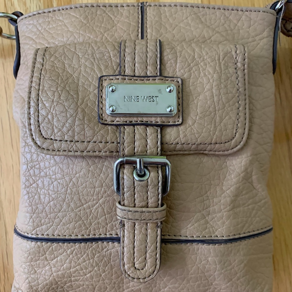 Beige Cross-body Bag